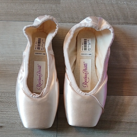 Russian Pointe Shoes BD Pointe Brava V2 FM 38.0 W5 New Ballet Pink - Picture 1 of 12